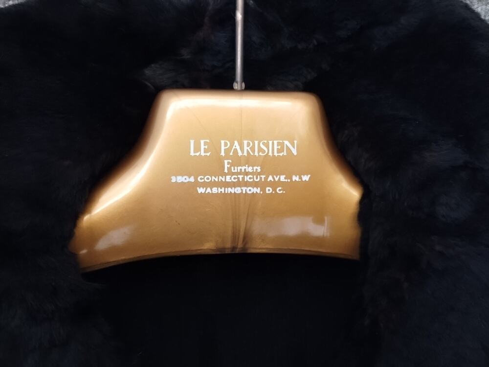 VINTAGE La Parisien Women's Black Mink -Custom Design and Tailored Coat - Small